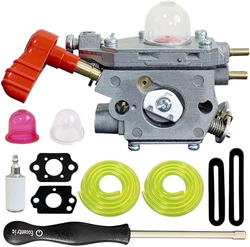 Ruixing OEM 753-06288 Carburetor for Troy Bilt TB35EC TB430 TB2MB TB225 TB2040XP TB2044XP Craftsman WS215 316711190 25cc 27cc 2-cycle MTD String Trimmer Leaf Blower Murray M2560 MS2550 MS2560 Engine