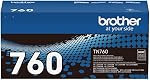 Brother Original TN760 High-Yield Black Toner Cartridge, Higher Yield for Value, Original Toner Replacement cartridges, Toner for Brother Laser Printers HL-L2395DW DCP-L2550DW, MFC-L2750DW, and More
