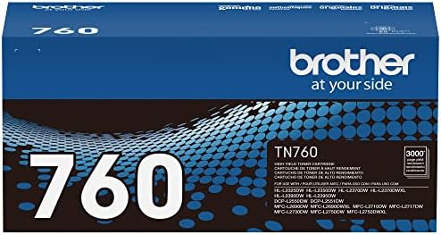 Brother Genuine Cartridge TN760 High Yield Black Toner