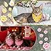 Bulyoou 9 Pcs Holiday Cat Collars Accessories Valentine's Day Adjustable Cats Breakaway Collars St. Patrick's Day Bandanas Kitty Triangle Scarf Easter Washable Bandanas Decoration