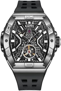 ساعة بونيست جاتي بسوار مطاطي اسود للرجال - BG9970-A2