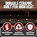 Chef Master Ceramic Briquettes for Gas Grill (50 Pack) - Replacement for Lava Rocks - Self Cleaning Gas Grill Briquettes for BBQ - Cleaner Cooking, Reduce Flare Ups, Better Heat Distribution - 05004CM