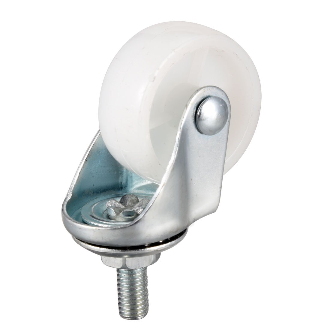 uxcell 1.5 Inch Swivel Caster Wheels PP 360 Degree Threaded Stem
