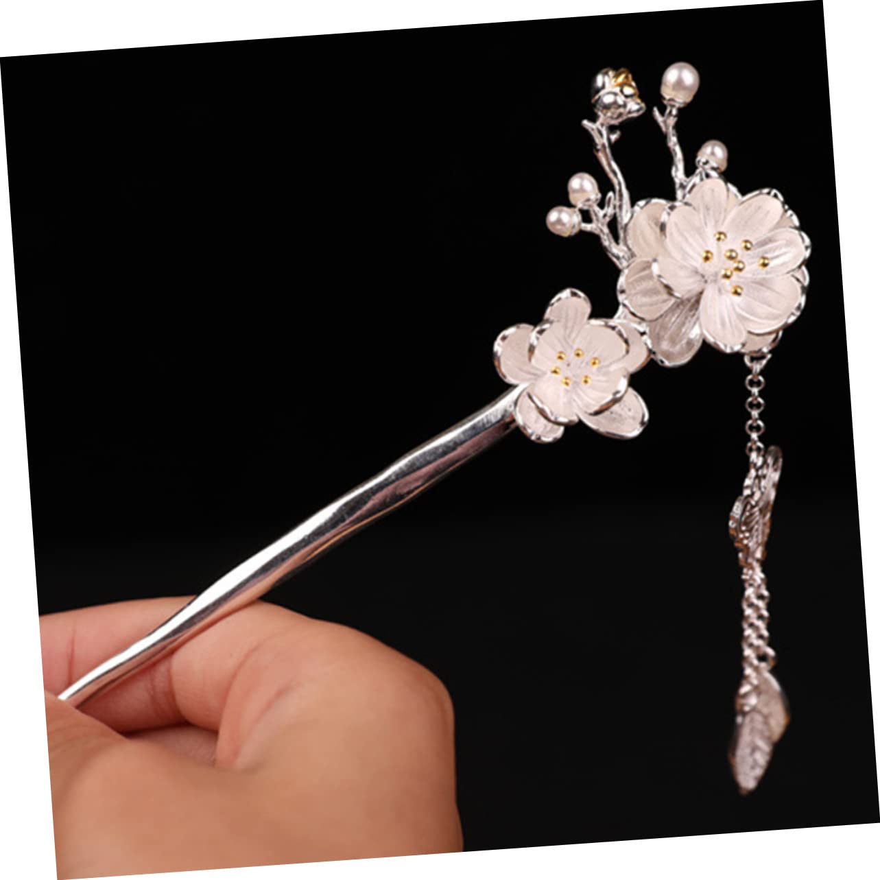 FRCOLOR 5st Haarnadel Haarnadel Haarstäbchen Für Frauen Haarstift Für Frauen Haarschmuck Für Hochzeit Quaste Haar Essstäbchen Formell Haarstock Braut Blumenhaar Klassisch Legierung