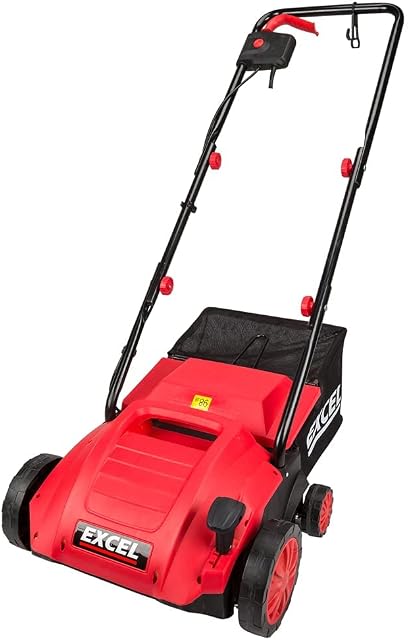 Excel 1500W 2 in 1 Electric Garden Lawn Raker/Scarifier & Aerator 320mm 240V
