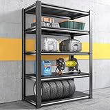 REIBII Garage Shelving Heavy Duty Storage Shelves Load 2000Lbs, Adjustable Garage Shelves Heavy Duty