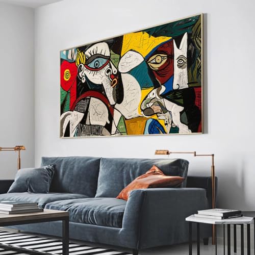 Peinture Giclée Picasso Impression sur Toile Moderne Grand Format Encadré