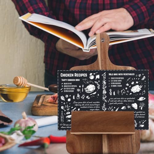 Soporte estable de pared para libros de recetas y menús 4