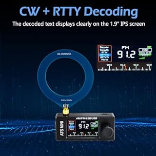GOOZEEZOO Si4732 ATS Mini Radio Pocket Radio- AM/FM/LSB/USB/CW/RTTY All Band Radio Receiver, Built-in Headphone Amplifier and Hi-Z Circuit, Enhanced EMI Shielding, and Robust ESD Antenna Protection