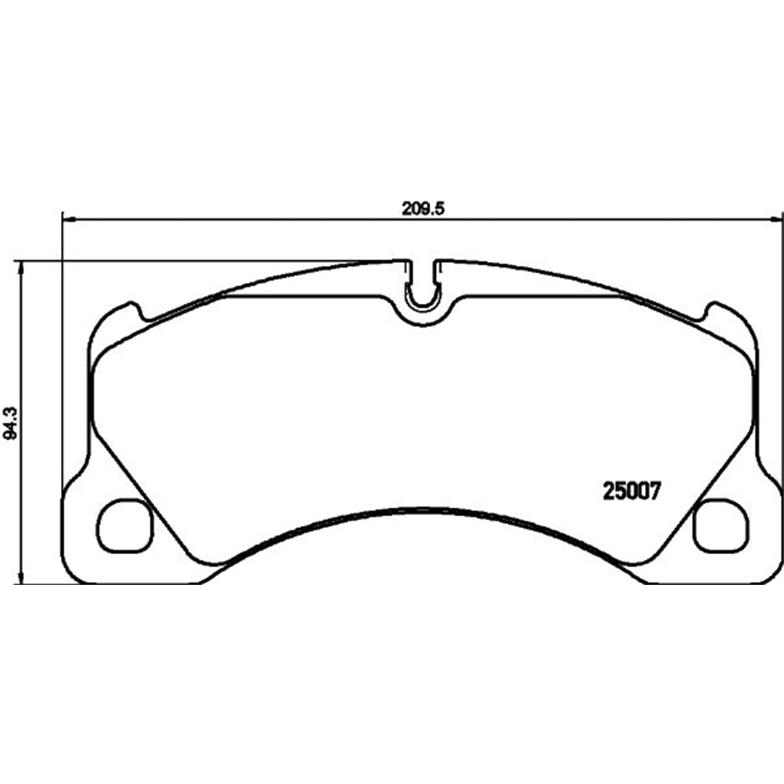 HELLA PAGID 8DB 355 015-801 Zestaw klocków hamulcowych - T2056 - Grubość: 17.1[mm] - System hamulcowy: Brembo - przygotowany dla wskaźnika zużycia - dla m. in. PORSCHE / VOLKSWAGEN