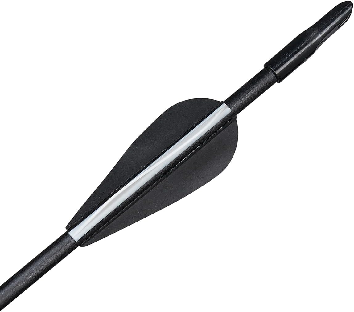 Toparchery Lot de 12 flèches en Fibre de Verre pour tir à l'arc de 31 Pouces - Flèches en Fibre de Verre pour arcs recurvés et arcs de Sport, Spine 800