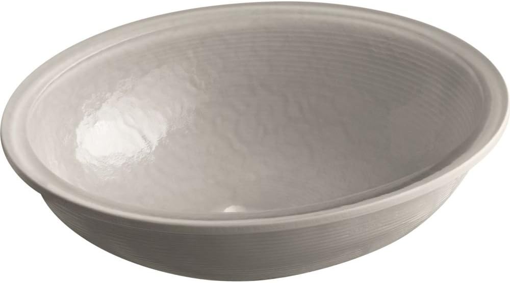 KOHLER K-2741-TG1 Whist, ARTIST EDITIONS Oval Glass Under Mount Bathroom Sink, Translucent Dusk