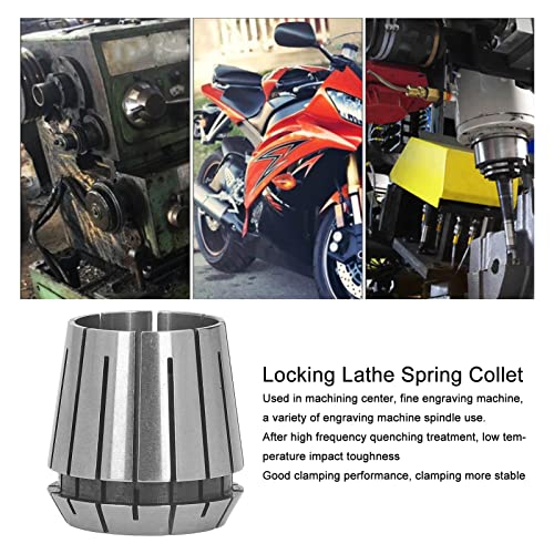 Milling Spring Collet Chuck, No Cracking Milling Spring Collet Wear Resistance Garage Carbide (D=24Mm) #TOP4