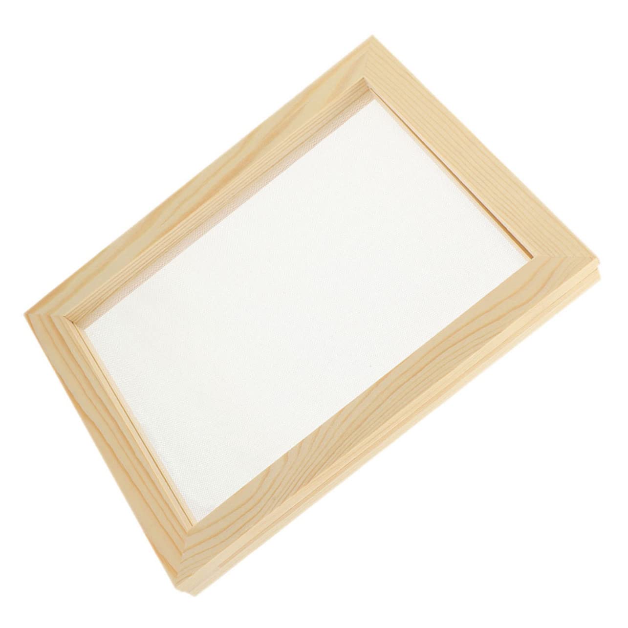 Housoutil DIY Papermaking Kit Handmade Paper Molding Wooden Frame Screen Boys and Girls Educational Craft Toy