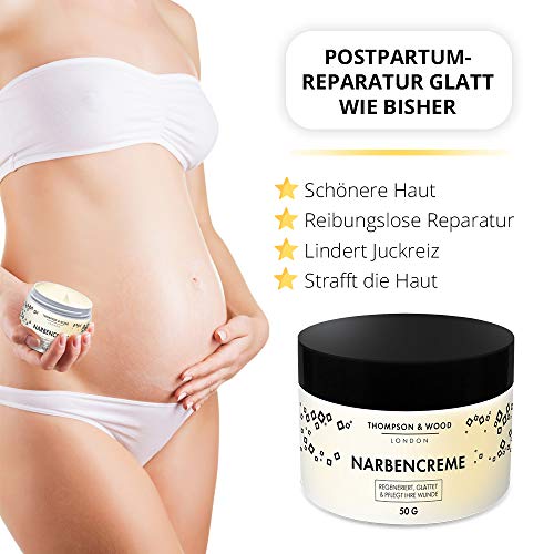 Dehnungsstreifen-Creme von Thompson&Wood zur Narbenpflege
