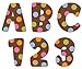 Creative Teaching Press Uppercase Letter Stickers, Dots on Chocolate (4626)