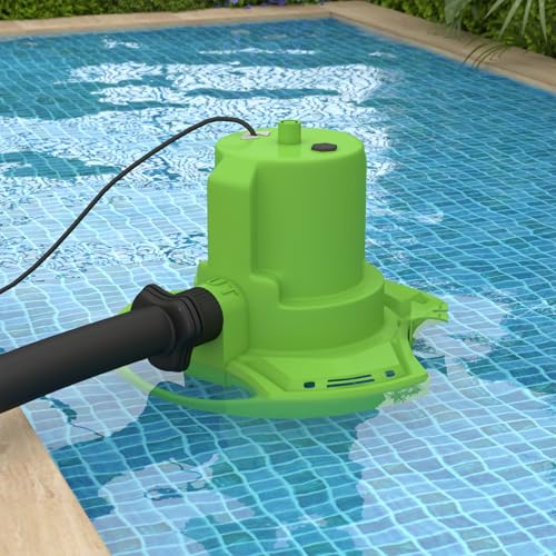 400W High Flow Pond Pump, Portable Submersible Water Drain Pump with 10m Cable for Swimming Pool Draining, Pond, Hot Tub, Water Heater, Garden, Floods Automatic Pool Cover Pump