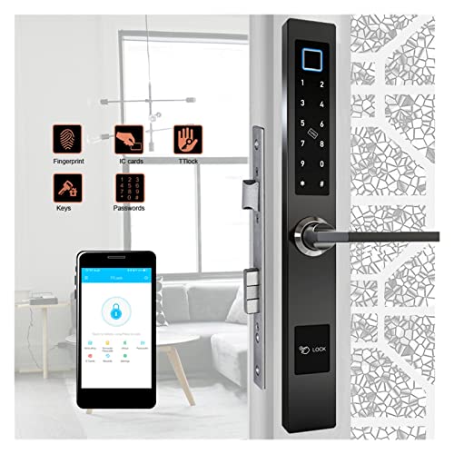 Serrure à code de carte RFID et empreinte digitale pour porte en aluminium - 6