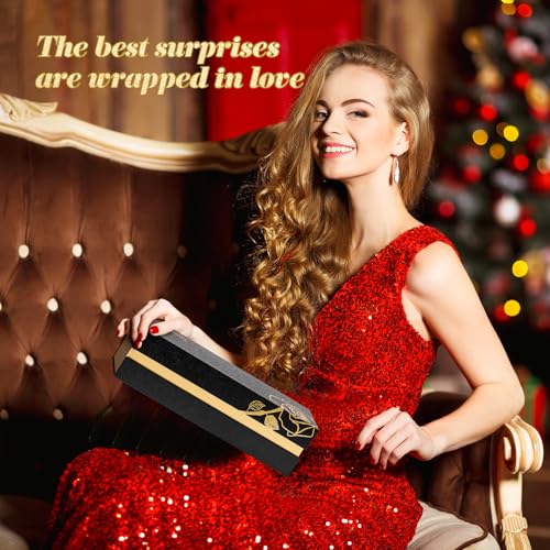 Mikasol Real 24K Gold Dipped Realistic Rose – Timeless Lifelike Bloom with Heart Puzzle Base – Romantic Red Flower Gift for Her, Wife, Girlfriend, Mom – Birthday, Anniversary, Mother’s Day (Red) - Image 6