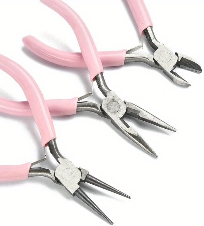 3Pcs/Set Needle Nose Pliers Diagonal Pliers Wire DIY Jewelry Jewelry Tool
