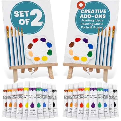 CraftyCrocodile Set of 2 Painting Kits for Adults...