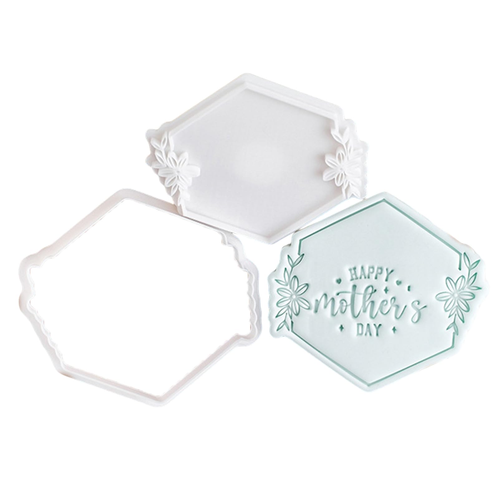 Elnwnnkc Day Cookie Stamp Molds Effective Mother ' s Day Cookie Fondant Cutter Functional Biscuits Baking Stamp
