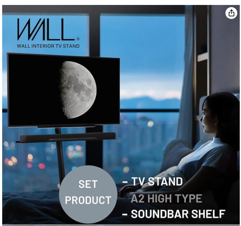 Amazon.com: WALL SEVEN STAND A2 High | Rolling TV Stand for 24–55