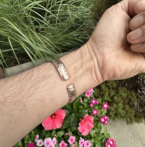 Image of Healing Lama Hand Forged 100% Copper Bracelet. Made with Solid and High Gauge Pure Copper.