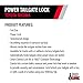 Pop & Lock – Power Tailgate Smart Lock Combo with Bolt Technology for Toyota Tacoma, Fits 2005 to 2015 Models (OEM Color Black, PL8540)