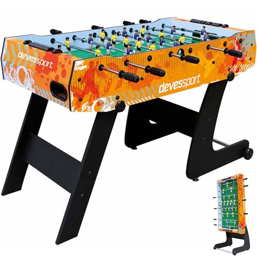 6 Mejores futbolines 5 Devessport Futbolín Infantil Plegable | para Niños a Partir de 7...