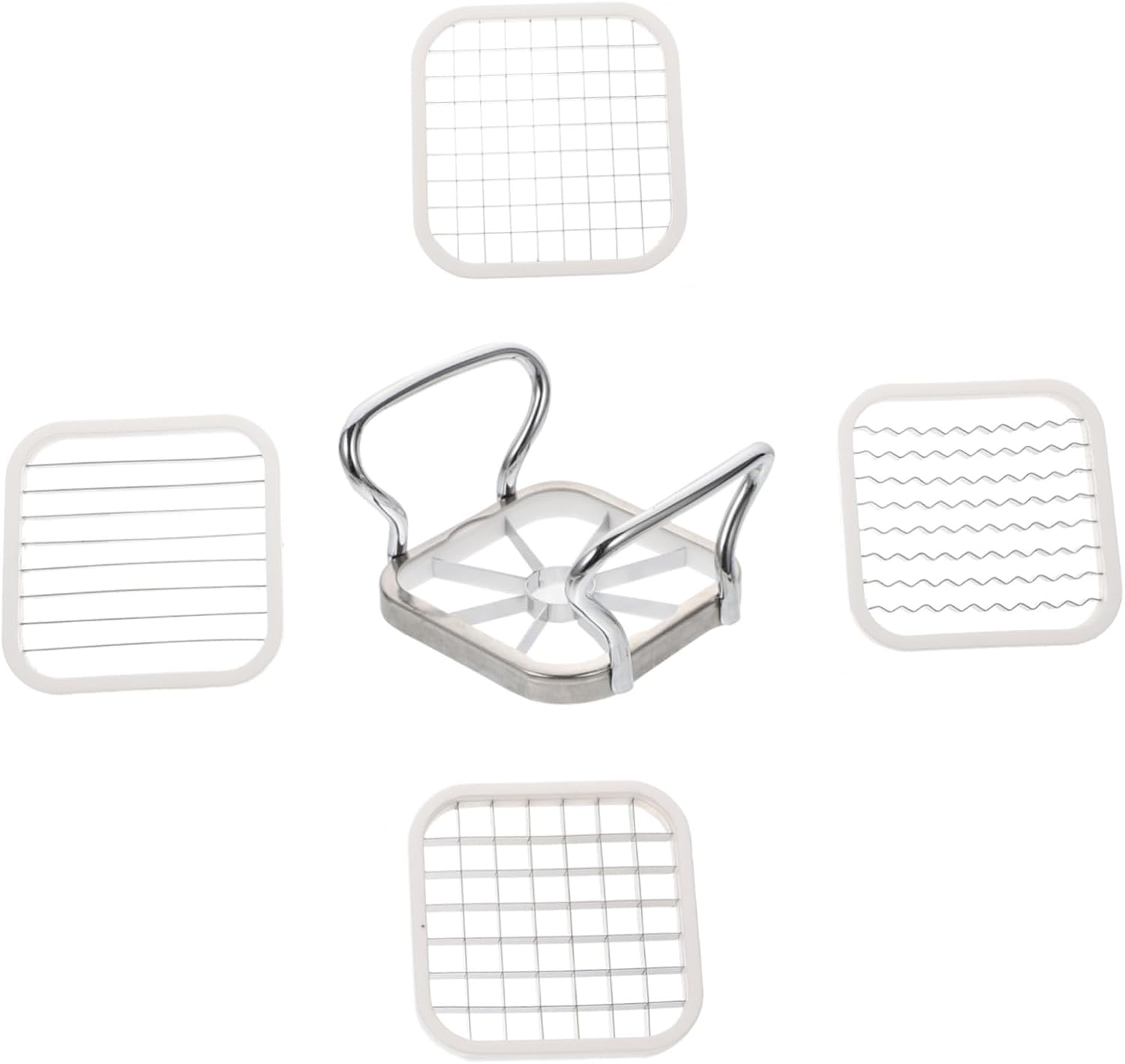 Hand-operated Potato Cutter Set Stainless Steel Fruit Slicer for Home Use Slicer Cutter Pear Effortless Sharp