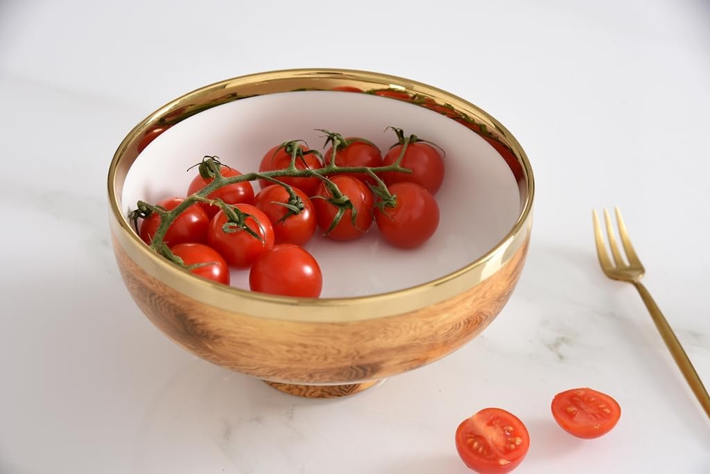 Pampa Bay Madera Small Footed Bowl, 6" x 6" x 3.5"