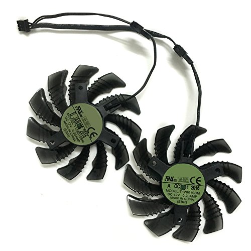 2pcs/lot T128010SM 75mm DC 12V 0.20A Graphics Card Fan Replacement For GIGABYTE Video Cards Cooling (2pcs/lot)