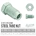 4LIFETIMELINES Steel Tube Nut, 3/16 (3/8-24 Bubble), 10/bag