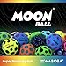 Waboba Gradient Moon Ball 2 Pack - Super Bouncy Wall Balls for Kids and Teens - Outdoor Sports Toy Gift - Rainbow & Undersea