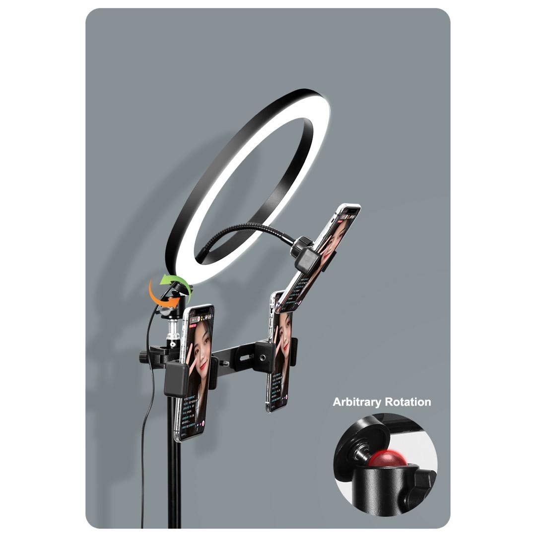 Ring Light 14 inch with extendable Tripod 82.7 inch,3 Light Modes and Remote for Selfie, Live Stream, Beauty etc