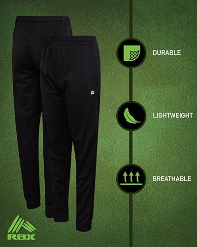 Image of RBX Boys' Sweatpants - Active Tricot Joggers Warm-Up Track Pants (2 Pack)