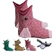 liucocotos Alligator & Shark Biting Leg Socks - Women's Non Slip Winter Warm Crocodile Floor Socks (Fish)