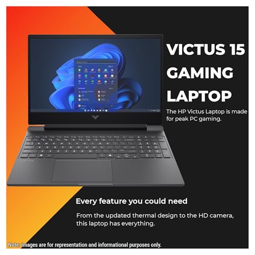 Image of HP Victus Gaming Laptop, Intel i7-13620H, 64 GB DDR5 RAM, 4 TB PCIe SSD, 15,6 inch FHD (1920x1080) 144Hz Display, Nvidia G-Force RTX 5060, Backlit Numeric Keyboard, W11 Home, Mica Silver