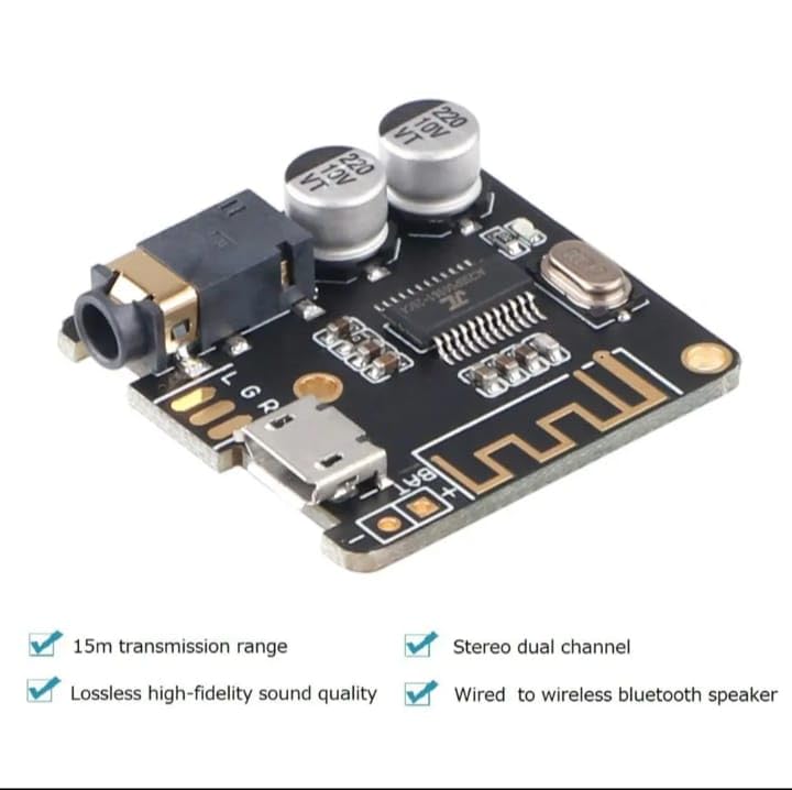 Image of Wireless Bluetooth 5.0 Audio Receiver Module Board