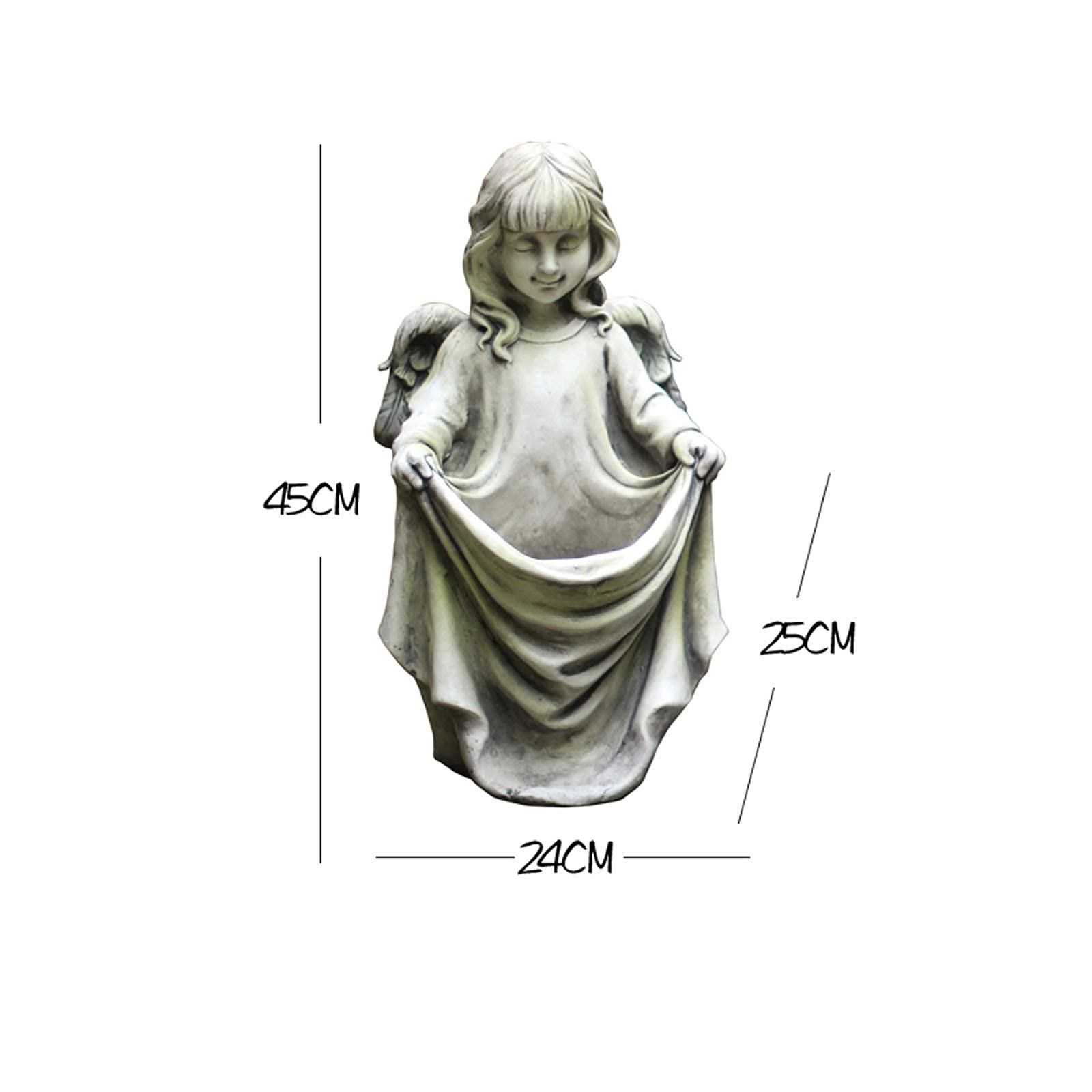 XJBTBA Maceta de jardín Ornamenti sculture Figurine Collezione Ragazza Ritratto Art Pot per pianta da Giardino Esterno Studio