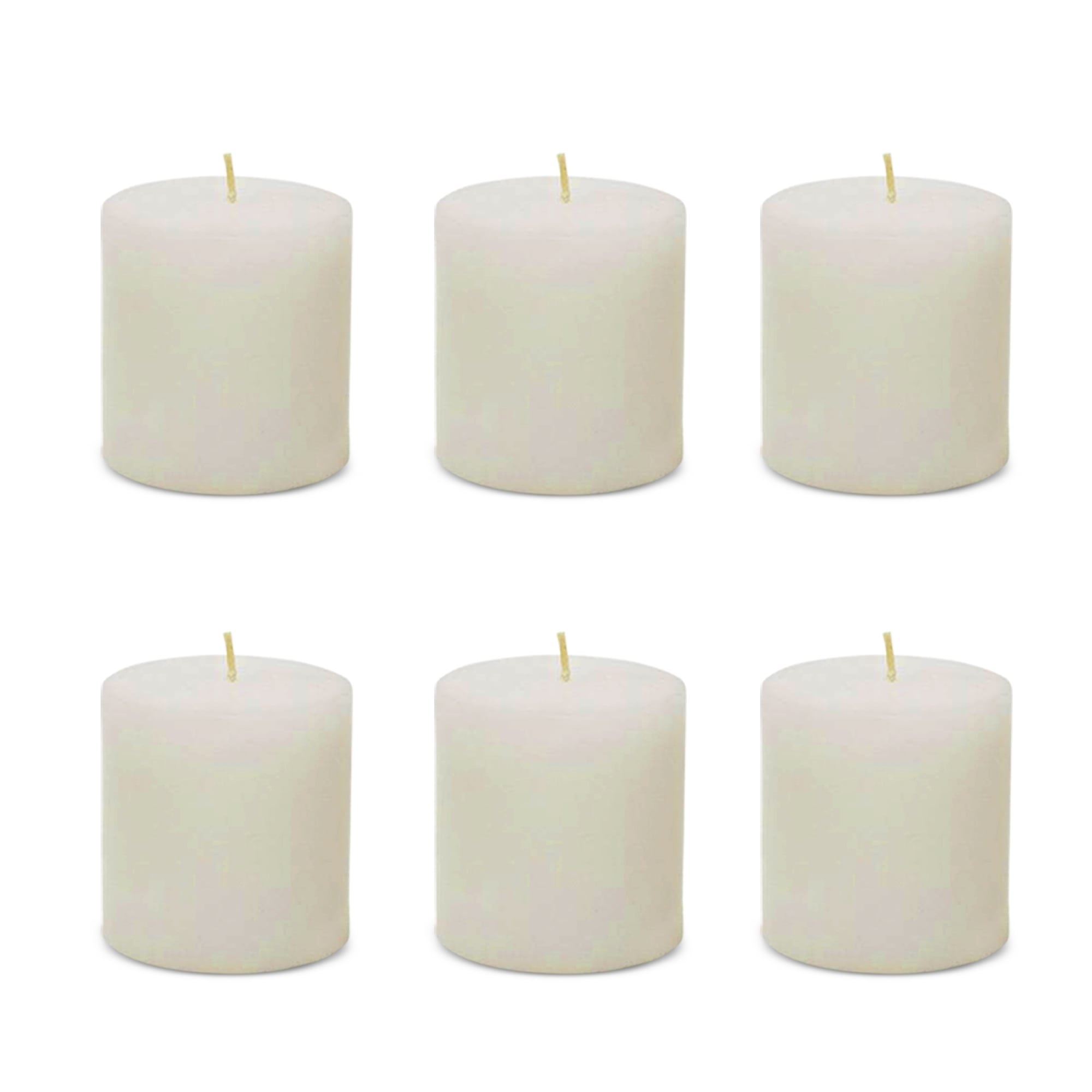 Unscented White Pillar Candle, 2x2 Inch