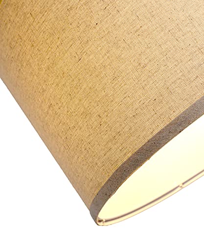 Xininsun Plug In Pendant Light Hanging Light Fixture With Plug In Cord Indoor Swag Pendant Light Lamp With Linen Shade And On/Off Switch For Bedroom Living Room Dining Room Led Bulbs Included-2 Pack #TOP1