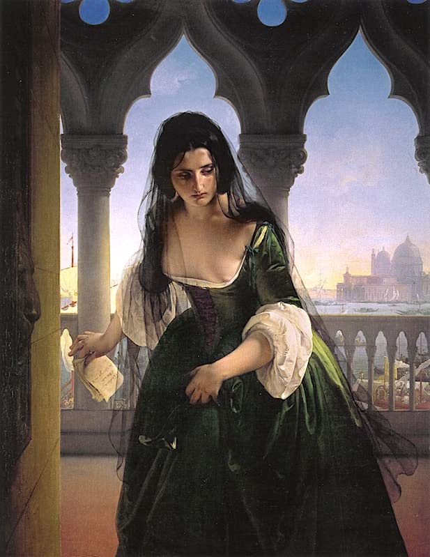 Toile Peinture Murale Accusation secrète Francesco Hayez 60x90cm