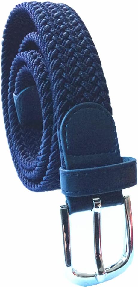 Gerrit Kids Elastic Braided Belts For Boys Girls Jeans School Uniform Pants With Buckle Waist Belt