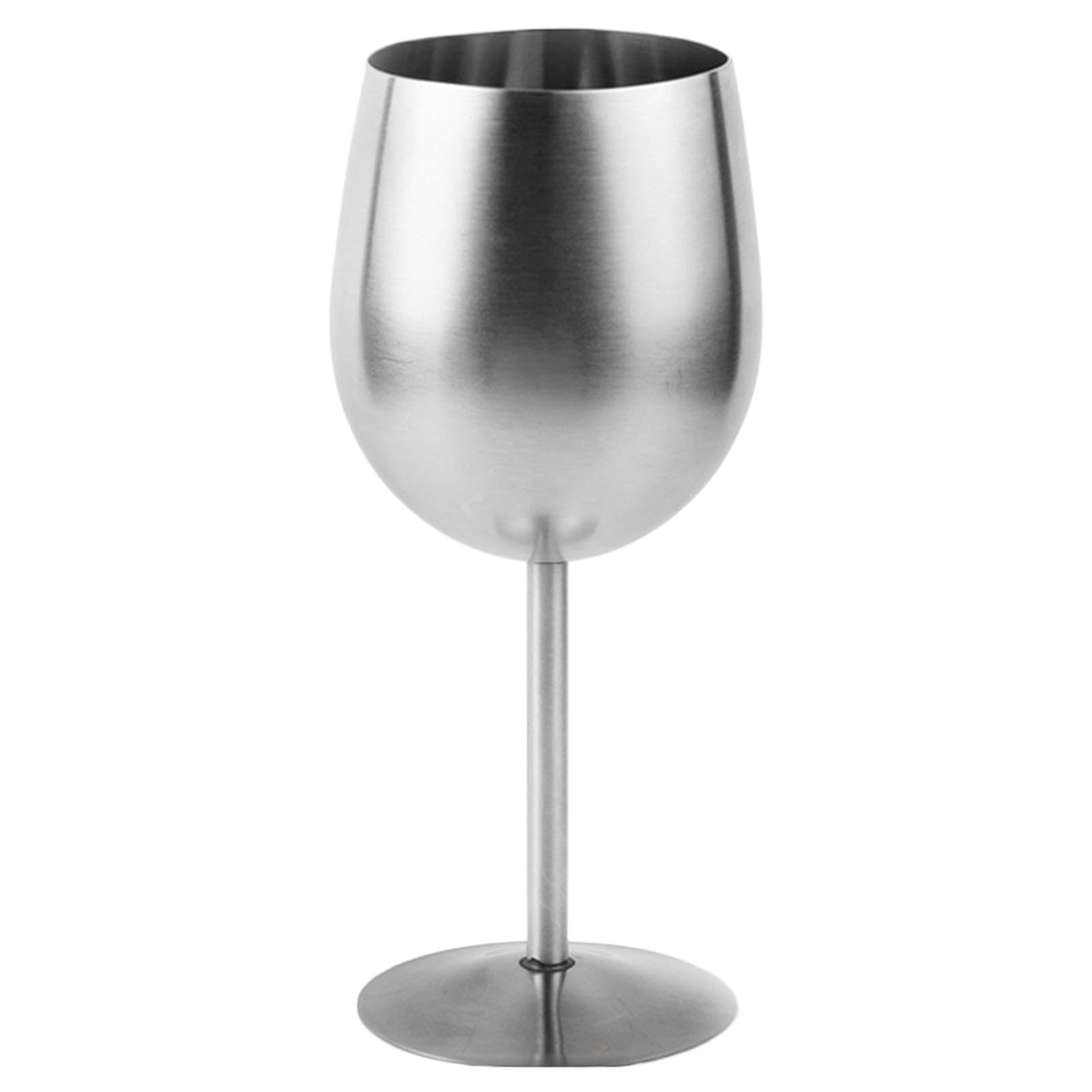 XuQiZZpp Wine Goblets Champagnes Goblets Cocktails Cup Stainless Steel Champagnes Cups Wine Cups for Party Wedding Use