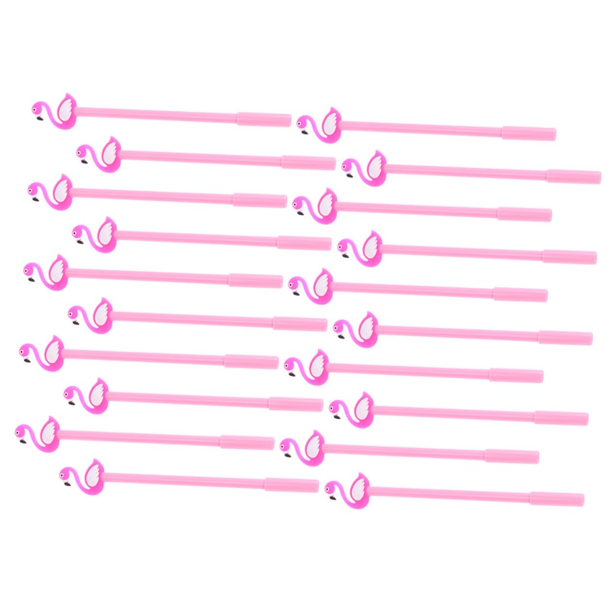 80 Pièces Lot de Stylos Gel Flamant pour Étudiants Pointe Fine Design Cartoon Écriture Scolaire Léger pour Filles et Garçons