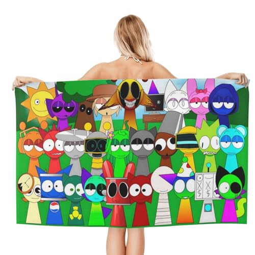 �X�v�����L�[ Sprunki (14) �o�X�^�I�� �}�C�N���t�@�C�o�[ �ӂ�ӂ� ������� �ϋv�� �M�t�g �j�����p 80×130cm