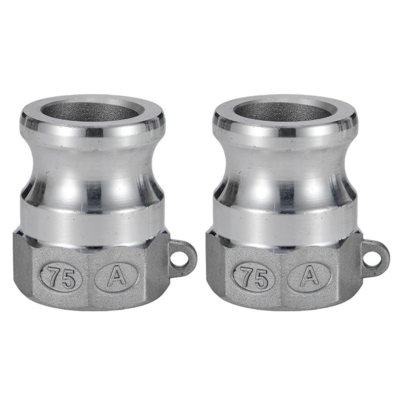 2 pcs Aluminum cam lock fittings (3/4" Part A) cam groove hose fitting camlock fittings, Male Adapter Female NPT Thread camlock fitting (3/4")