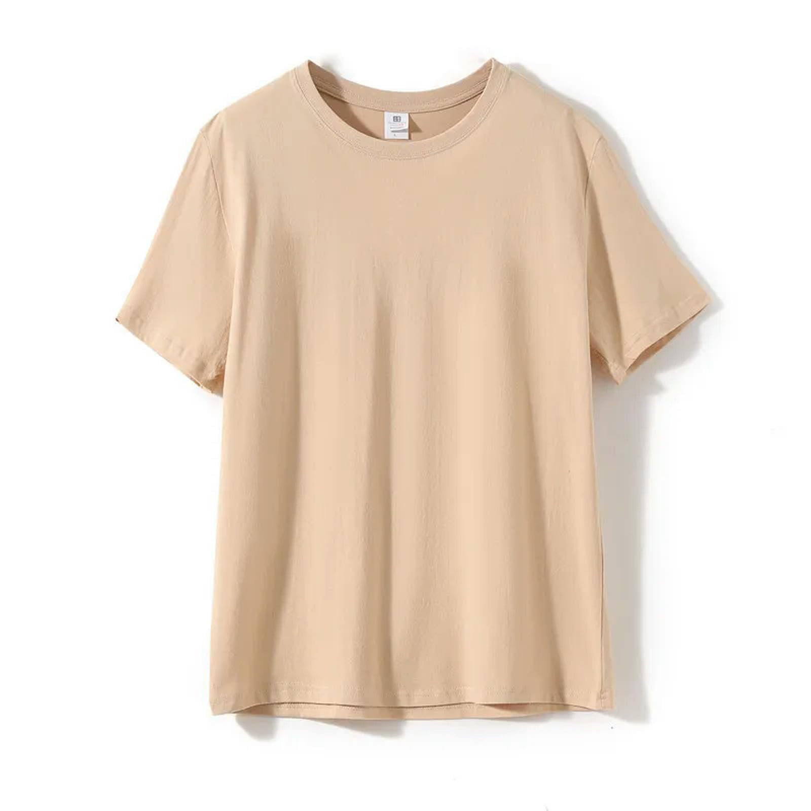 TEidea Męskie T-shirty Męska Koszulka Bawełniana Okrągły Dekolt Krótki Rękaw Wygodne Dół, E, S